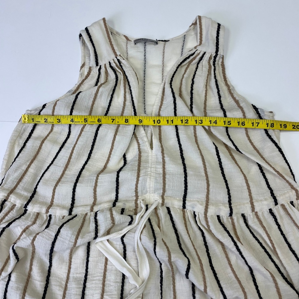 Three Graces London Striped Cotton Midi Dress 10 Beach Resortwear EuroSummer - Picture 13 of 16